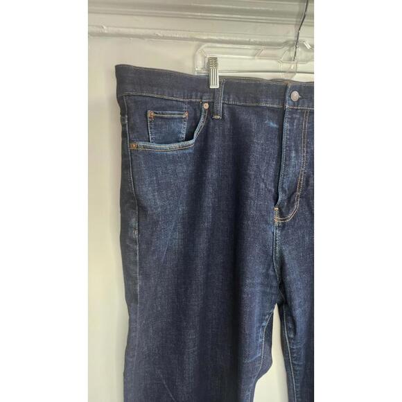 Lucky Brand Jeans Mens 48x30 Blue 181 Relaxed Straight Dark Wash Denim Plus Size - Picture 2 of 7